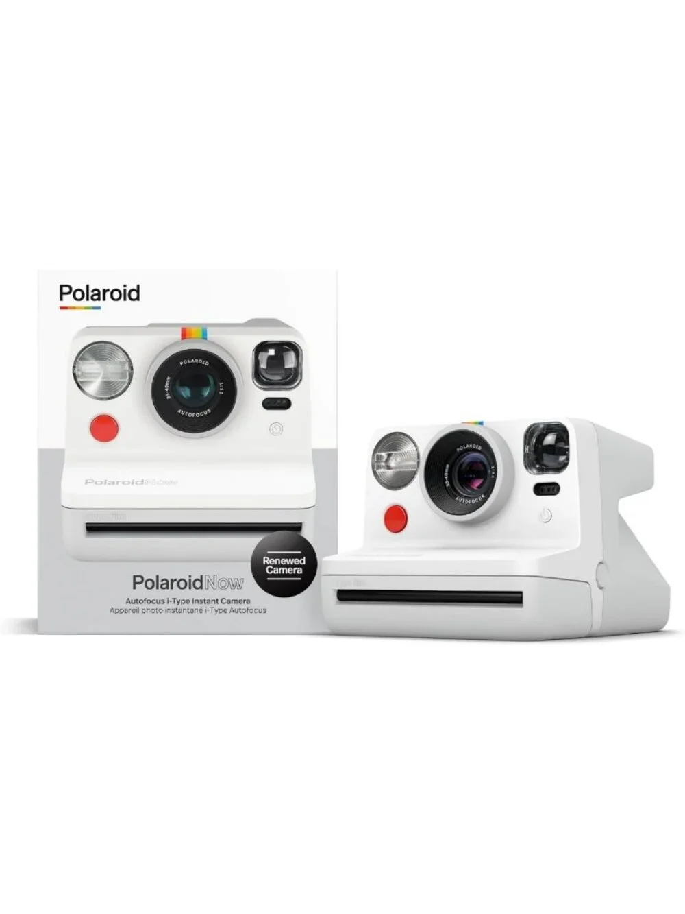 Instant Film Camera - I-Type, White - Premium Renewed, Perfect for Memories